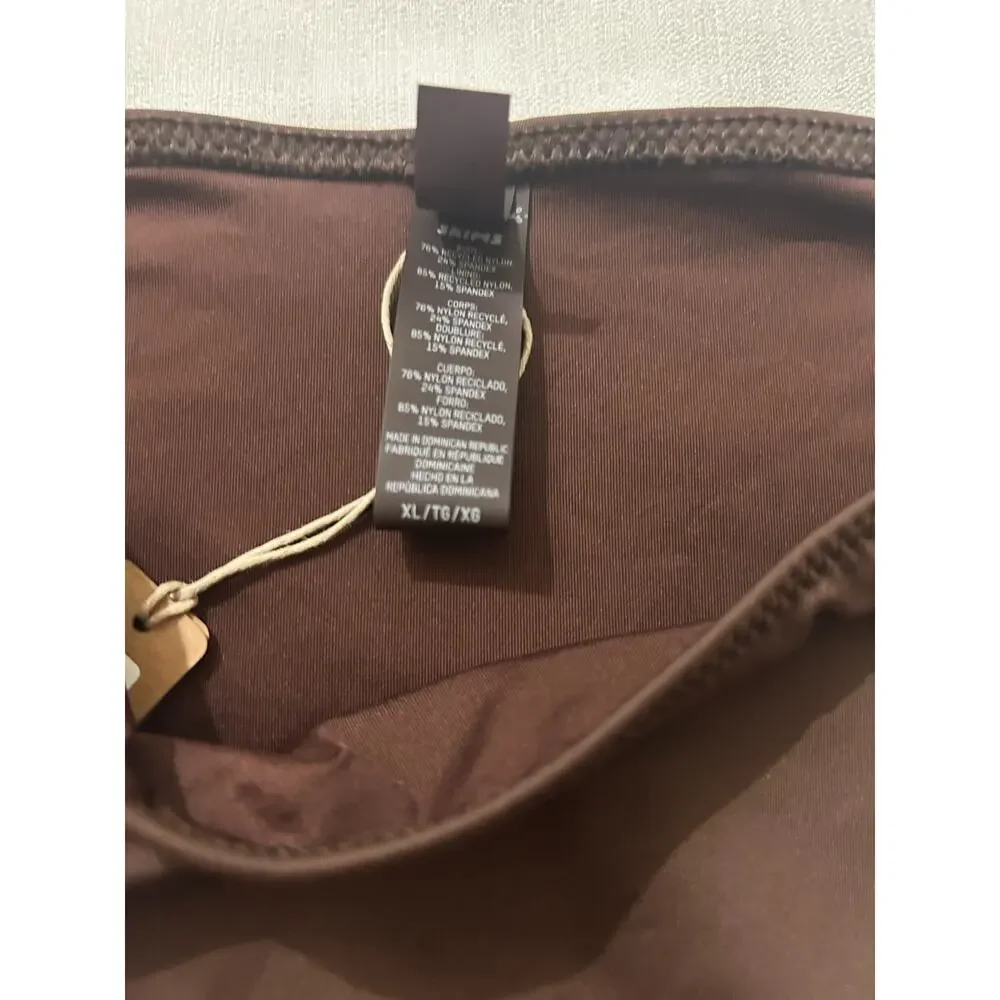 Skims NWT Recycled Swim Dippy Tie Bottom Cocoa Size XL